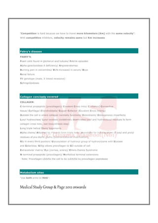 Biochemistry mnemonics 
