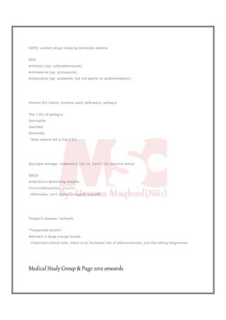 Biochemistry mnemonics 