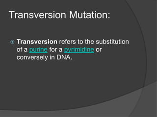 Genetic mutations and types | PPTX | Genetics | Science