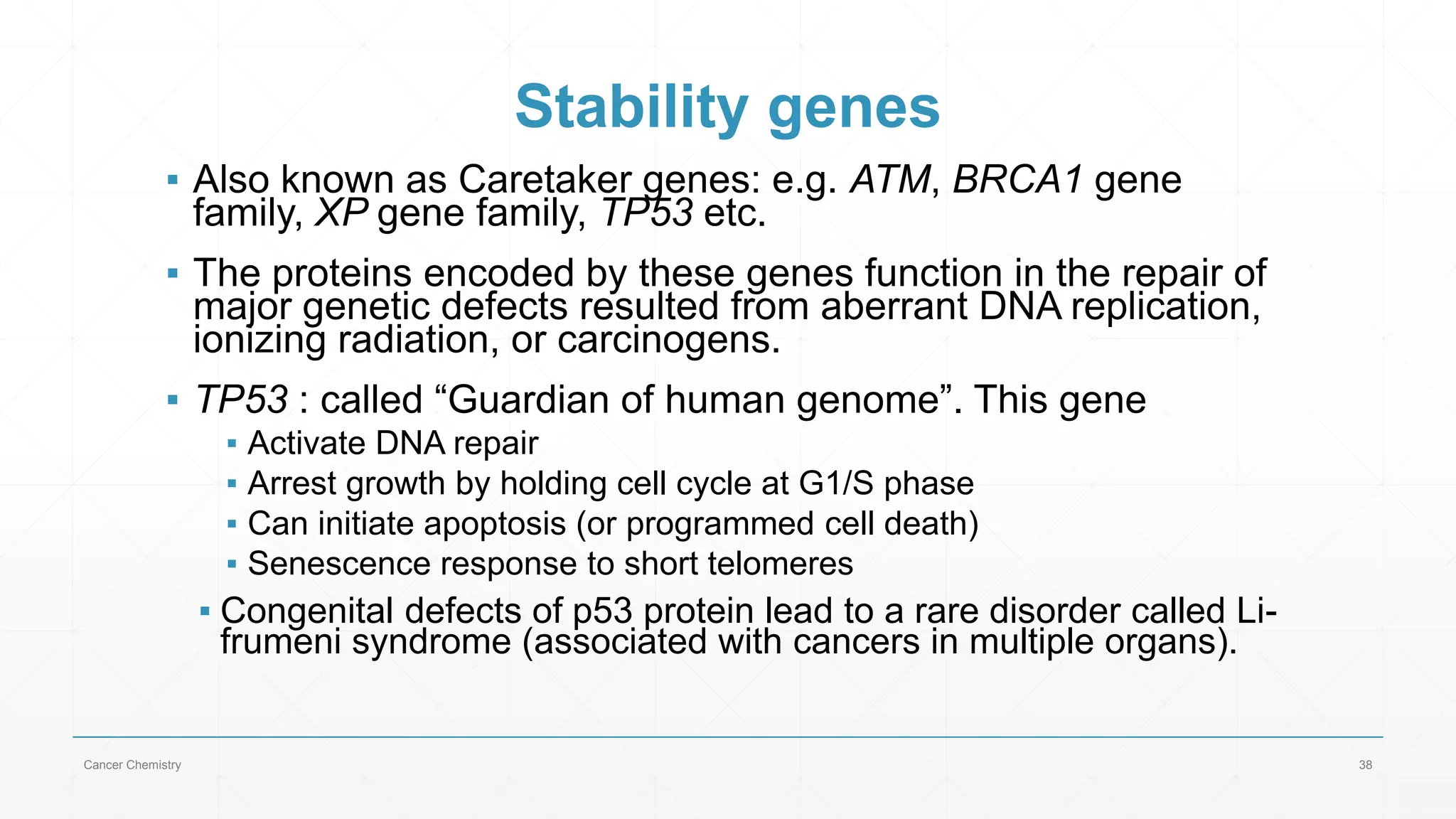 Biochemistry of cancer 101 | PPTX