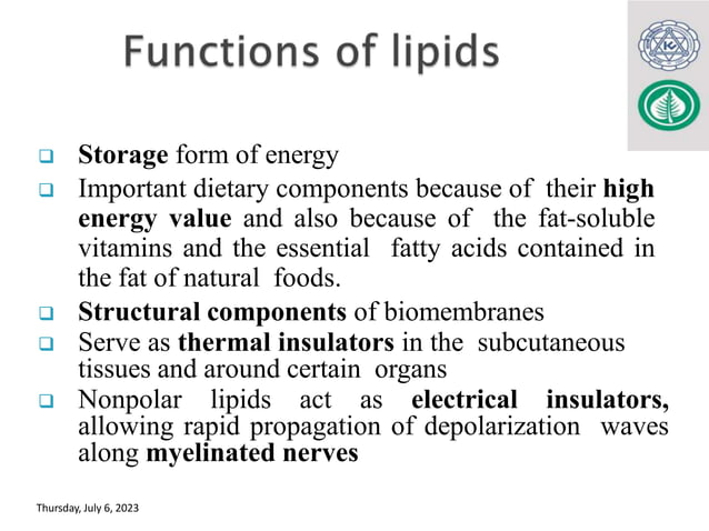 Biochemistry of Lipids_MBBS_BDS-Lab.Med.pptx | Chemistry | Science