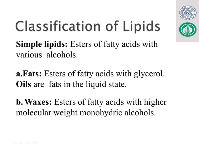 Biochemistry of Lipids_MBBS_BDS-Lab.Med.pptx | Chemistry | Science