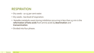 Biochemistry of seed germination and fruit ripening | PPTX