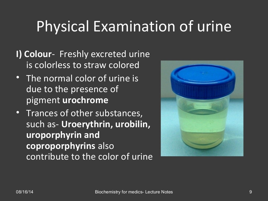 Urinalysis Methods, observations and clinical significance