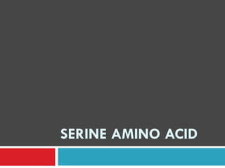 SERINE AMINO ACID
 