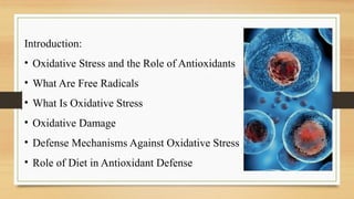 Understanding Oxidative Stress and Antioxidant Defense Mechanisms for ...