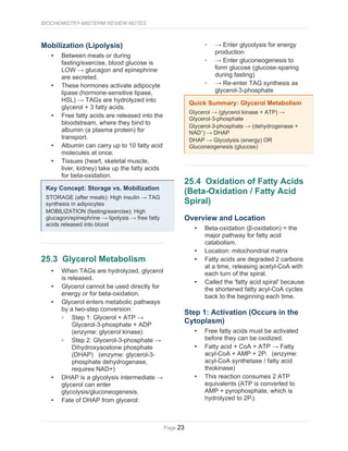 Tag Moblization BIOCHEMISTRY CARBOHYDRATES, AMINO ACIDS, PEPTIDES AND MORE | DOCX