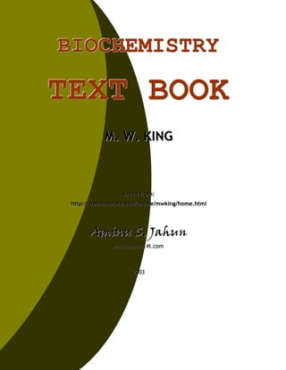 BIOCHEMISTRY

TEXT BOOK
 