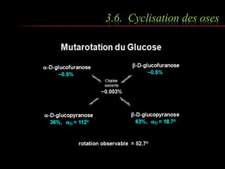 3.6. Cyclisation des oses 
 