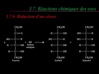3.7. Réactions chimiques des oses 
3.7.6 Réduction d’un cétose 
 