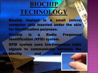 Biochip PPT | PPT