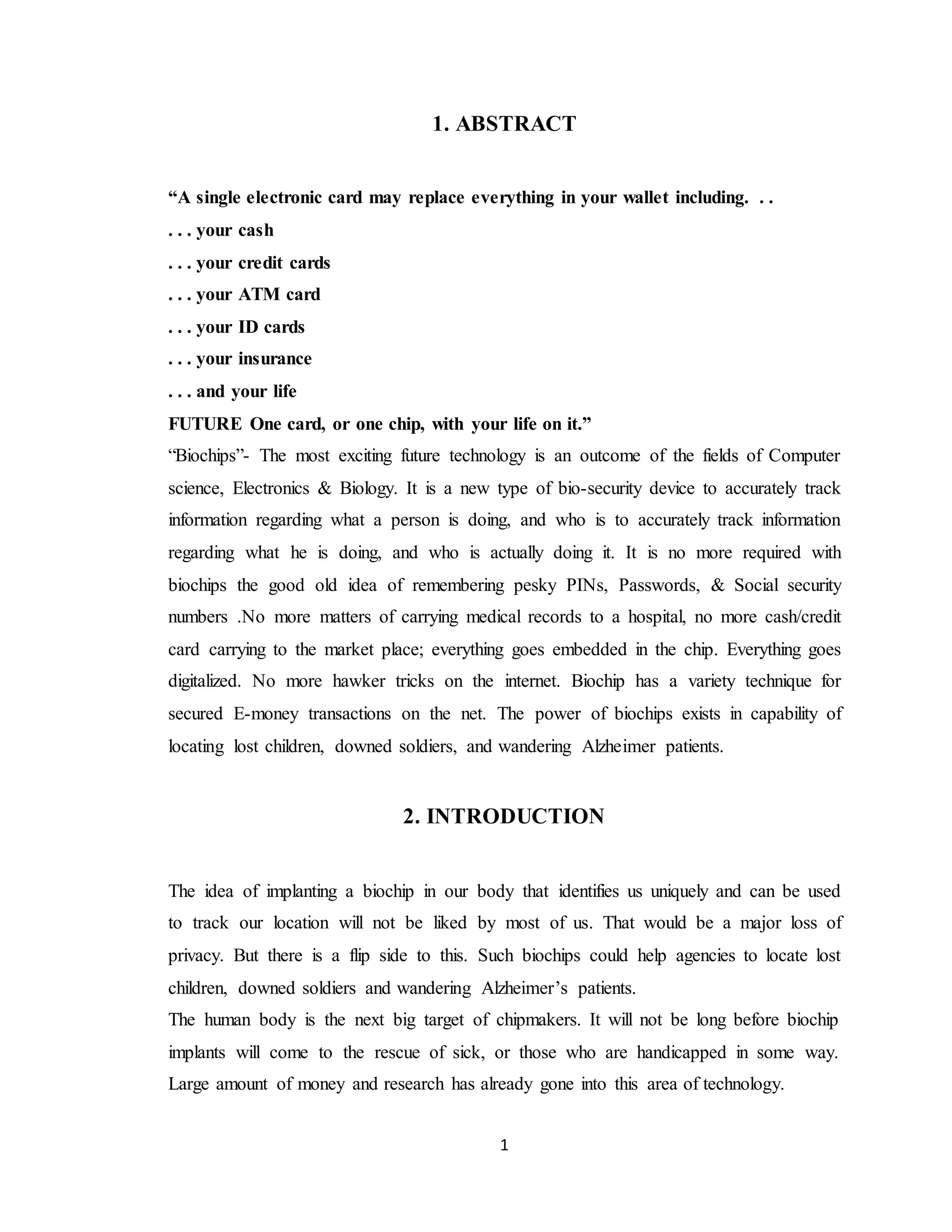 Biochip report | DOCX