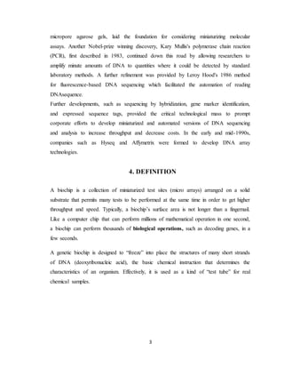 Biochip report | PDF