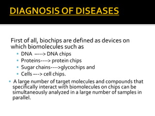 Biochips: Biosensor