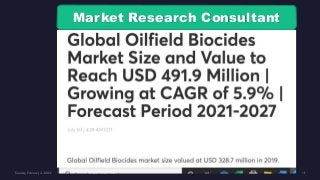 Market Research Consultant
 