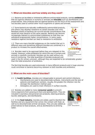 Effects of Biocides on antibiotic resistance | PDF