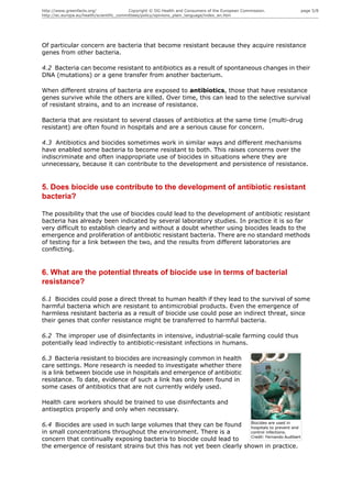 Effects of Biocides on antibiotic resistance | PDF