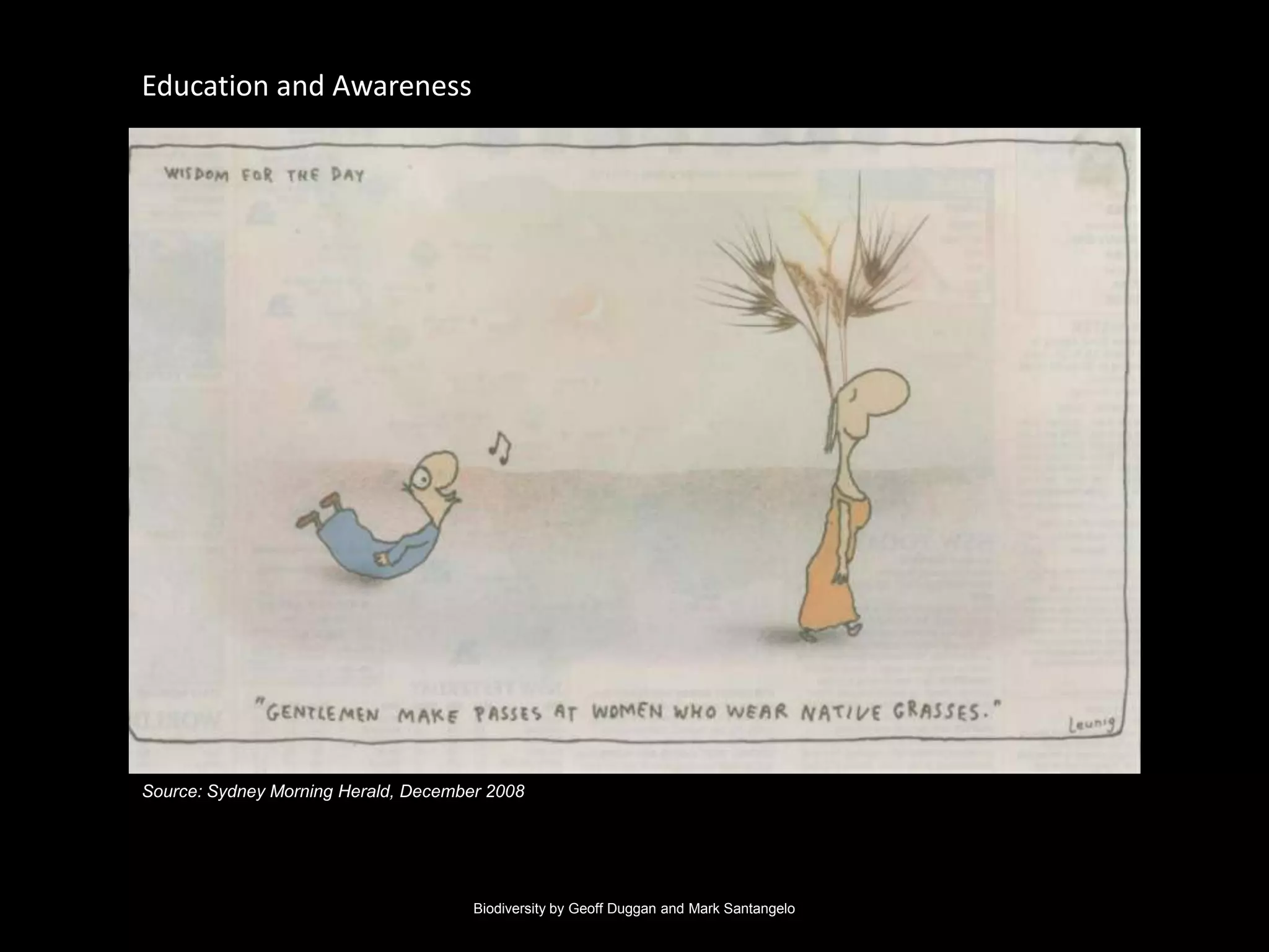 Biodiversity by Geoff Duggan and Mark SantangeloBiodiversity as a resource for Sydney? Food 