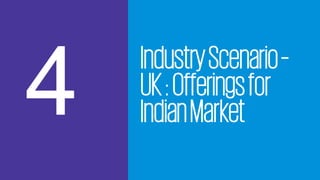IndustryScenario–
UK:Offeringsfor
IndianMarket
 