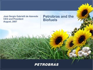 José Sergio Gabrielli de Azevedo   Petrobras and the
CEO and President
August, 2007
                                   Biofuels




                                                       1
 