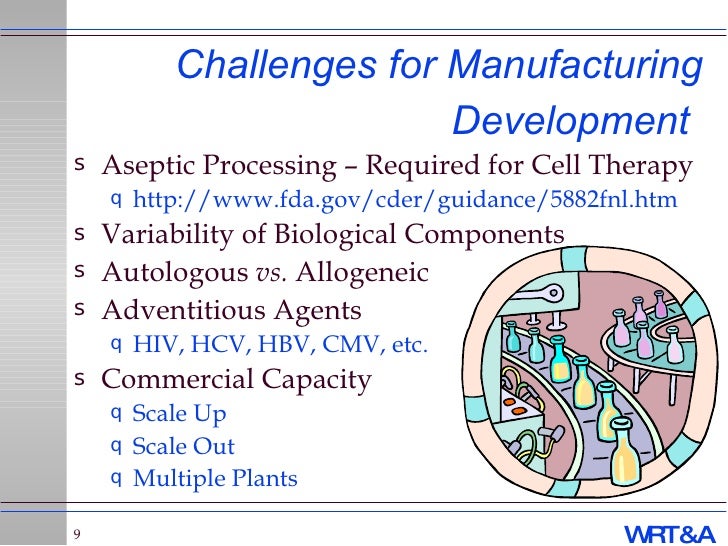 Cell Therapy Manufacturing Regulations and Facilities