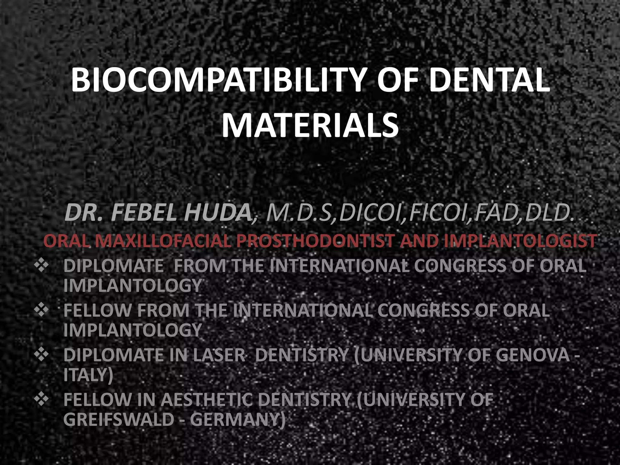 of dental materials PPT