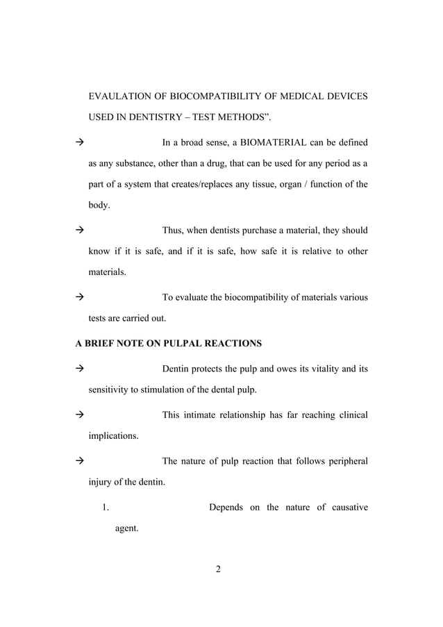 of restorative materials