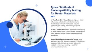 Biocompatibility Testing for Dental Materials.pptx