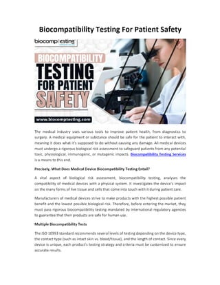 Biocompatibility Testing For Patient Safety.pdf