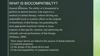 BIOCOMPATIBILTY OF DM...............pptx