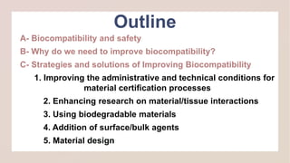 Biocompatibility of dental biomaterials - challenges and solutions | PPTX