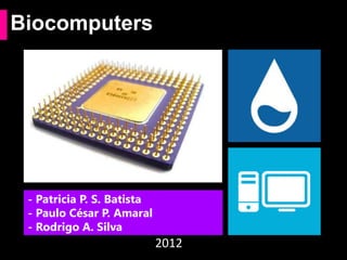 Biocomputers

- Patricia P. S. Batista
- Paulo César P. Amaral
- Rodrigo A. Silva

2012

 