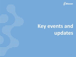 Key events and
      updates


             3
 
