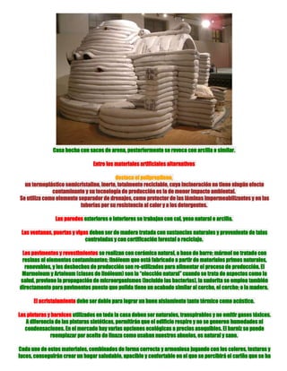 Bioconstruir o como deberían ser nuestras casas