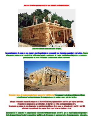 Bioconstruir o como deberían ser nuestras casas