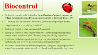 Biocontrol agents and natural plant products vilas 88 | PPTX