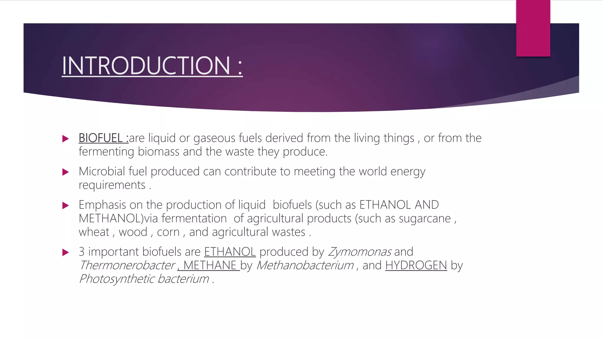 Bioconversion of waste for fuels | PPTX