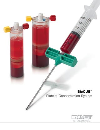 BioCUE™
Platelet Concentration System
 