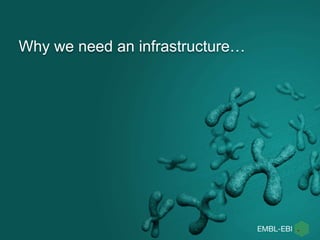 Why we need an infrastructure…
 