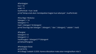 python dasar membuat biodata dan sontohnya.pptx