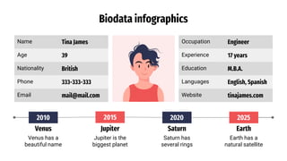 Templates Biodata Infographics excel .pptx