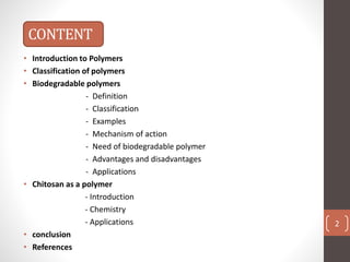 Biodegradable polymer in drug delivery | PPTX