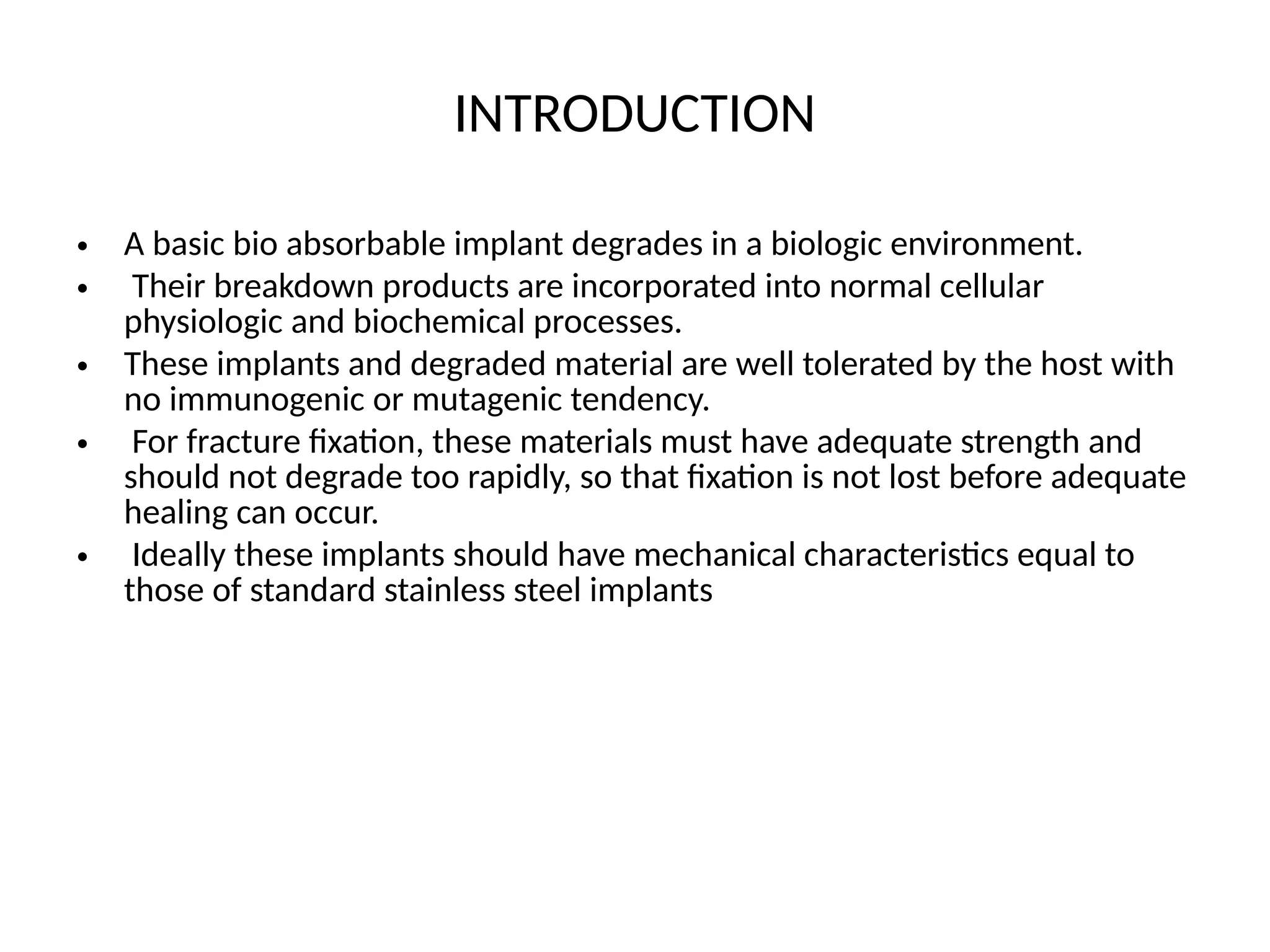 BIODEGRADABLE IMPLANTS IN ORTHOPAEDICS PPT | PPTX