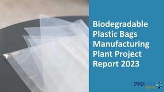 Biodegradable
Plastic Bags
Manufacturing
Plant Project
Report 2023
 