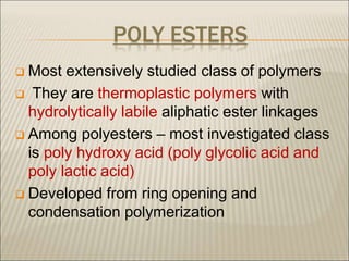 Biodegradable polymers | PPT