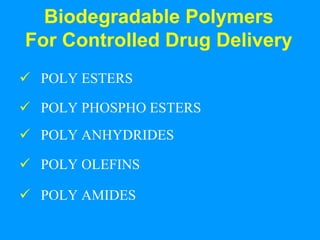 Biodegradable polymers by madhuri phute | PPSX