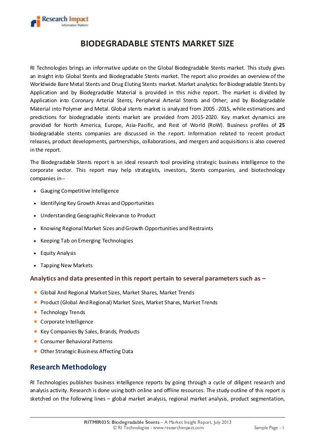 market research report sle biodegradable stents market research report market research report sle biodegradable stents market research report