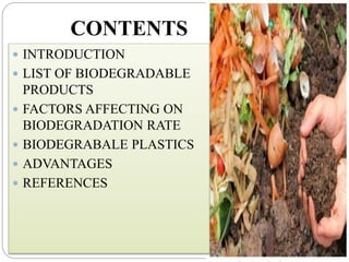 Biodegradation | PPTX