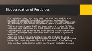 Biodegradation of Environmental Pollutants | PPTX
