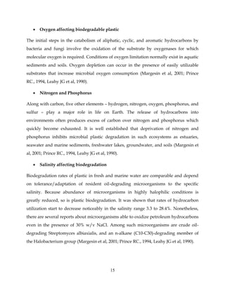 Biodegradation of Organic Compound and Plastic Materials | PDF